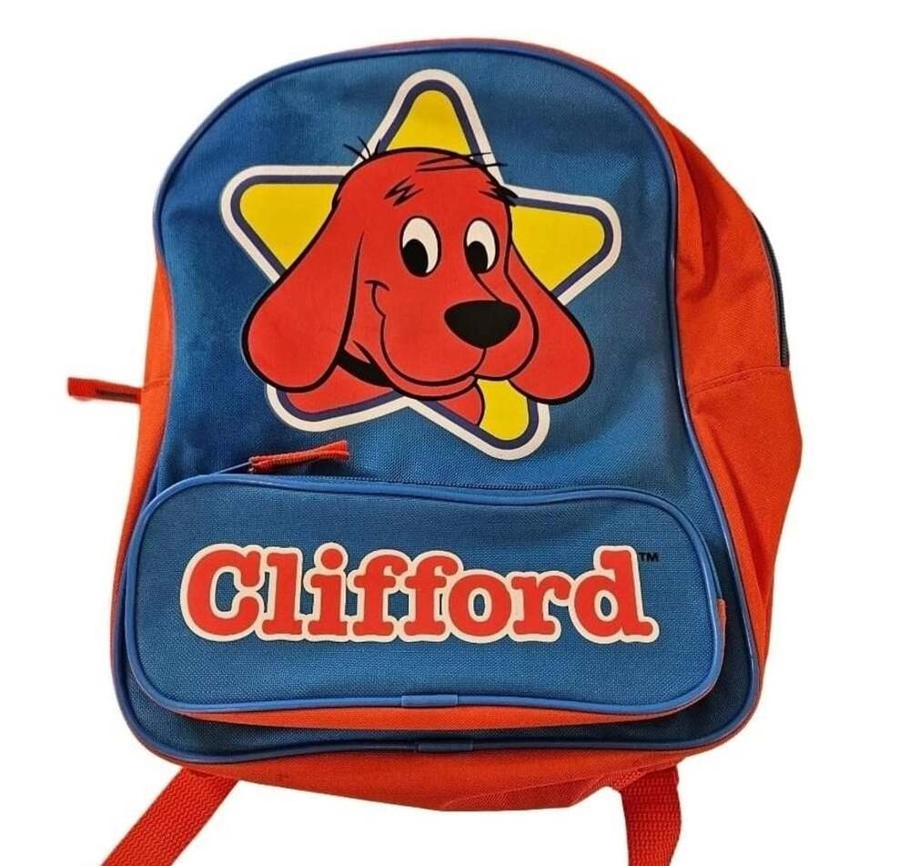 Clifford The Big Red Dog Scholastic School Backpack Blue And Red